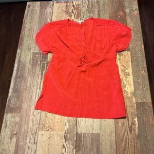 Cache Vibrant Red Blouse